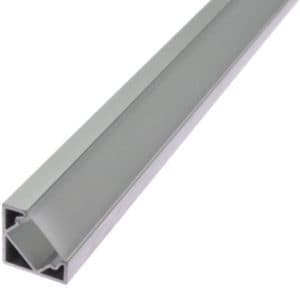 45 degrees Led ribbon aluminium profiles