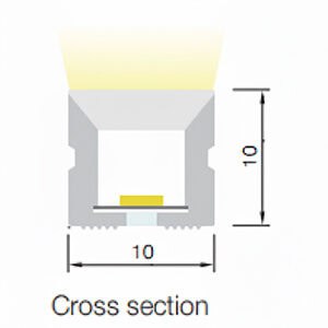 Alternative view of 1010 NEON Led Ribbon Lumileds Top View Strip