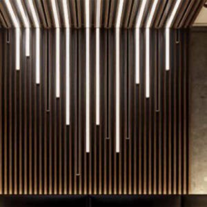 Alternative view of StealthLumen Acoustic Timber Panel Neon